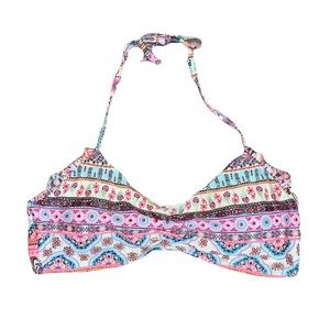 Last chance…Bikini Top Neon Strappy Halter Swimsuit Swim XL New